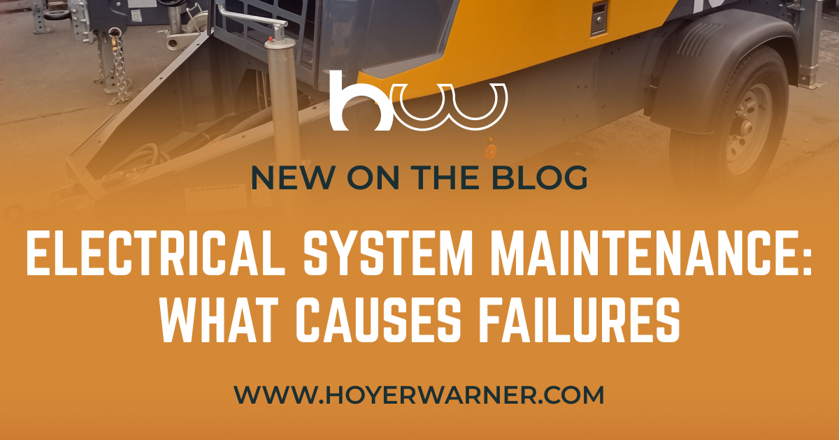 Hoyer-Warner Equipment Sales blog post: Electrical system maintenance for concrete pumps